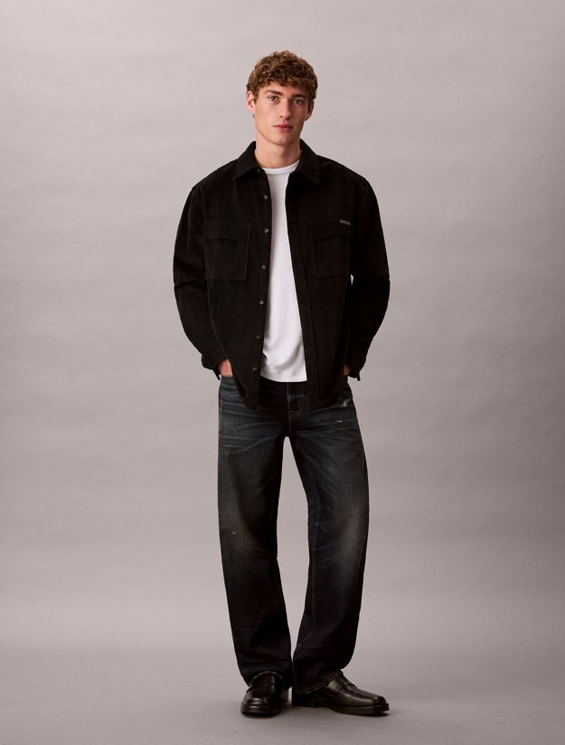 Corduroy Relaxed Button-Down Shirt