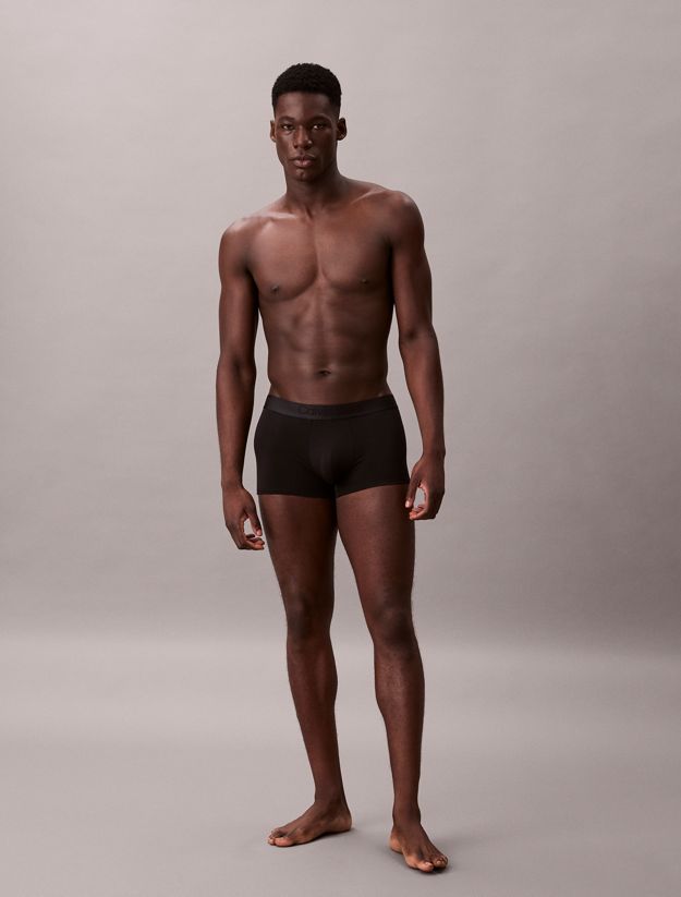 3 Pack Low Rise Trunks - CK Black