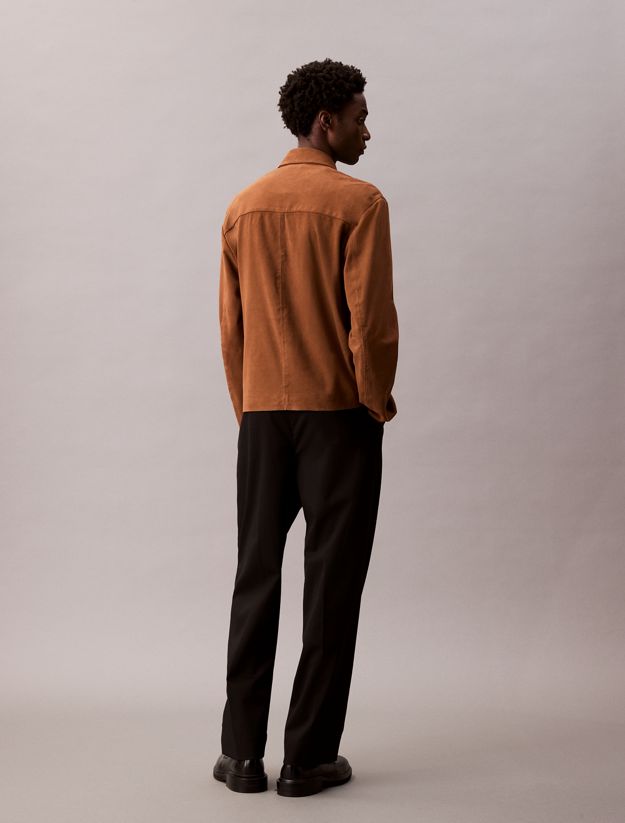 Suede Blouson Jacket