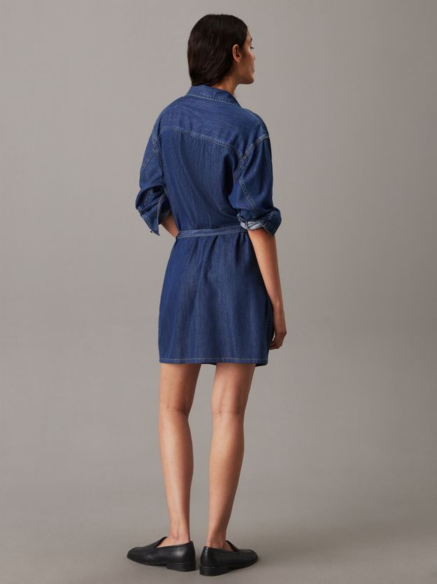 Belted Denim Shirt Dress