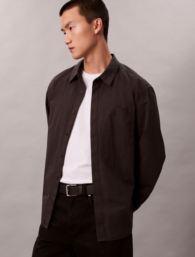 Cotton Nylon Relaxed Shirt