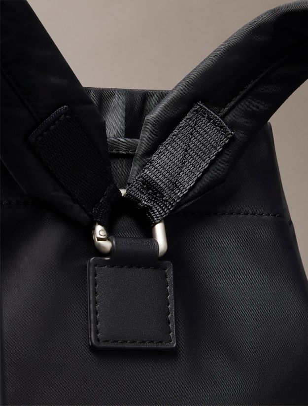 Matte Nylon Drawstring Backpack