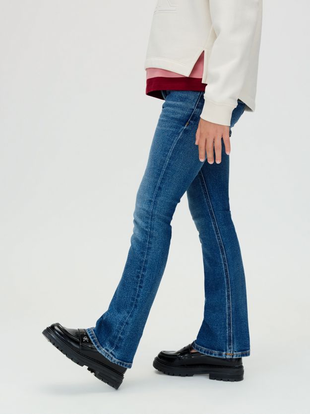 Mid Rise Flared Jeans