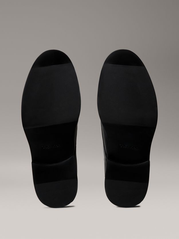 Leather Cushioned Derby Lace-Up Shoes