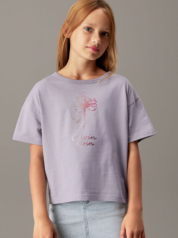 Boxy Flower Graphic T-shirt