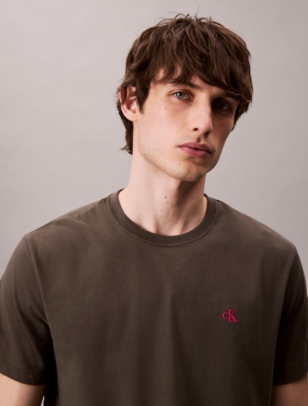 Embroidered Monogram Logo Relaxed T-Shirt