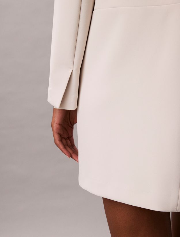 Crepe Tailored Mini Dress