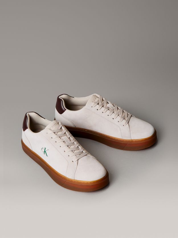 Suede Leather Flexible Sole Trainers