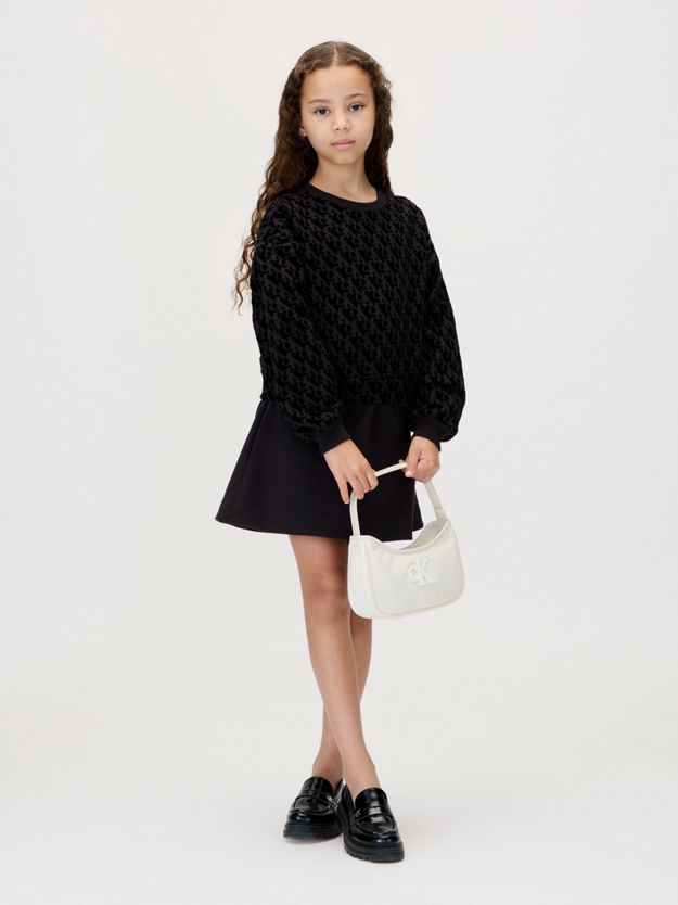 Fleece Logo Blouson Dress