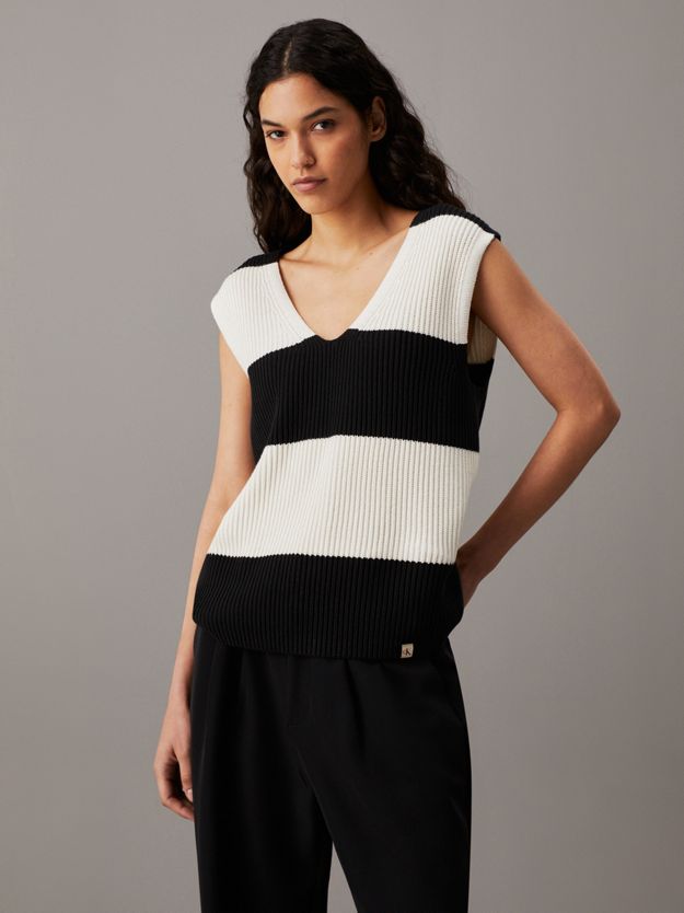 Chunky Ribbed Cotton Vest