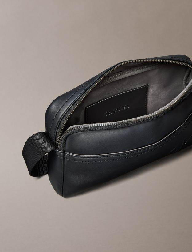 Embossed Monogram Logo Camera Bag