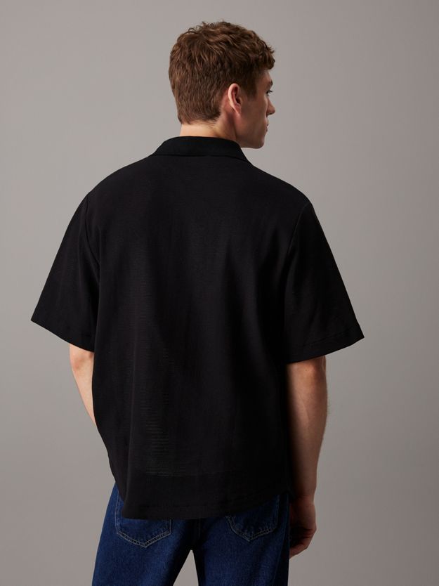 Relaxed Structured Short Sleeve Shirt