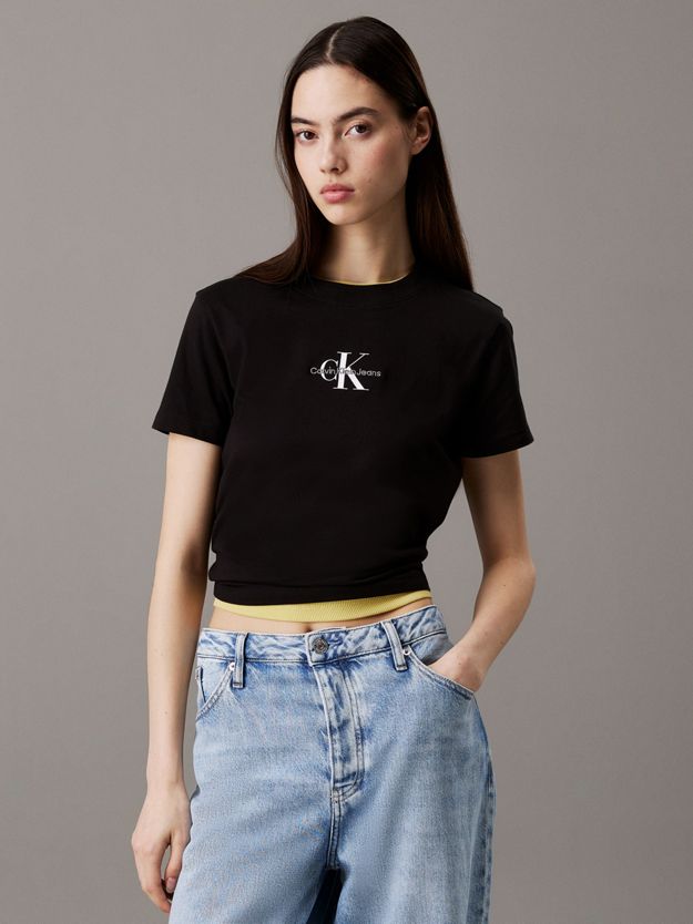Cropped Monogram T-shirt