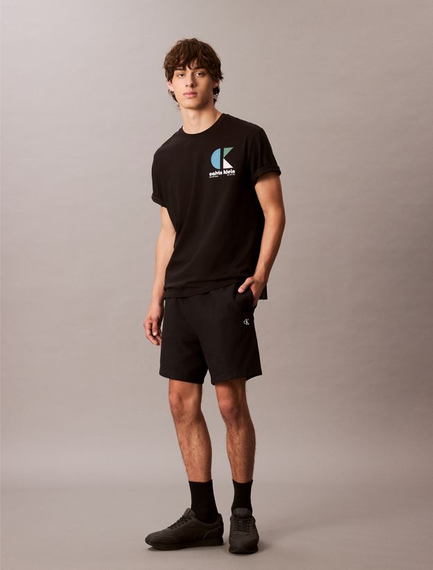 Cotton Terry Jogger Shorts