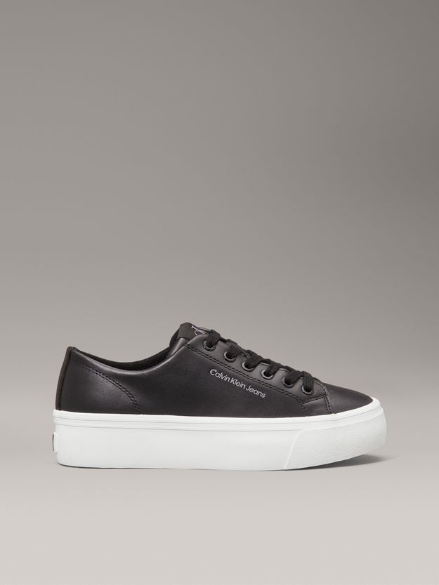 Leather Platform Trainers
