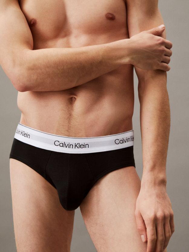 3 Pack Hip Briefs - Icon Cotton Stretch