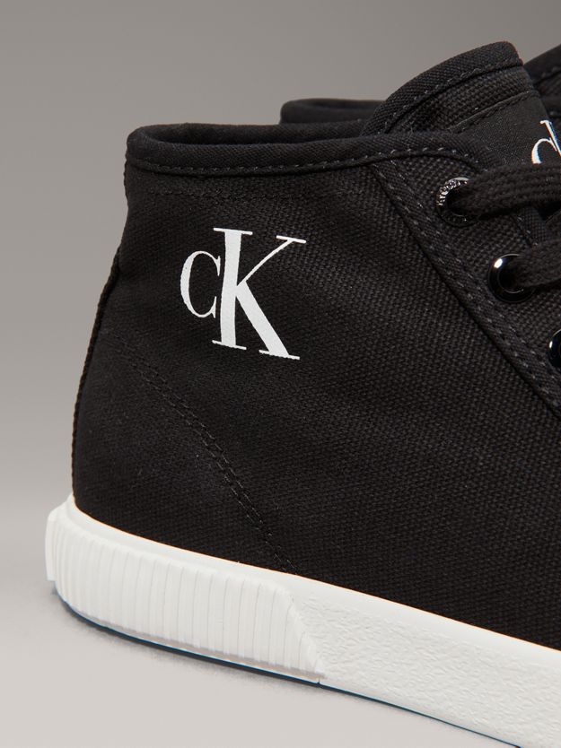 Canvas Low Profile High-Top Trainers