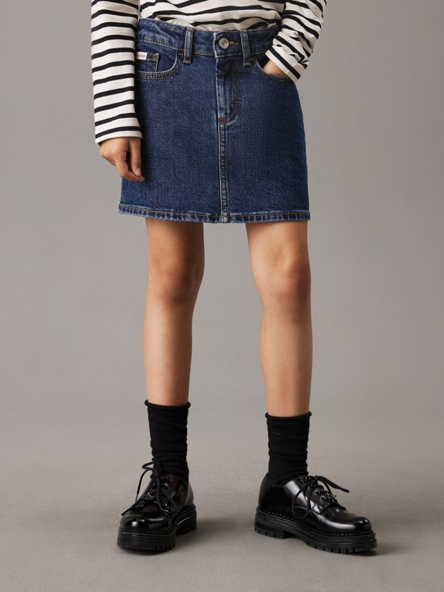 Slim Denim Mini Skirt
