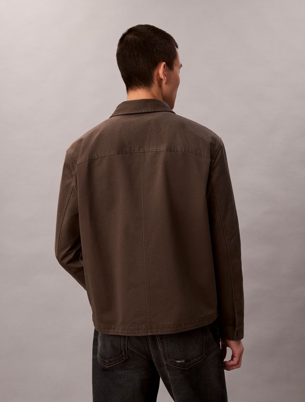 Relaxed Cotton Twill Overshirt