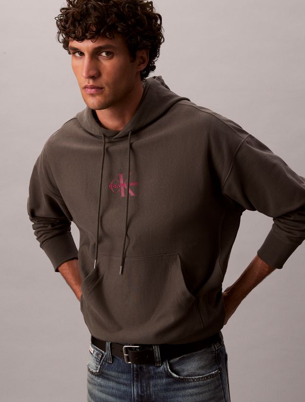 Premium Fleece Monogram Logo Hoodie