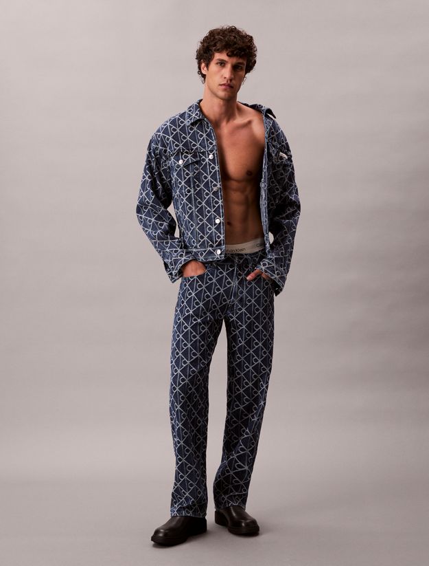 Allover Logo 90's Denim Jacket