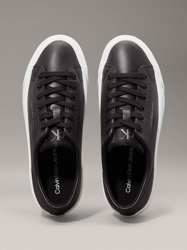Leather Platform Trainers