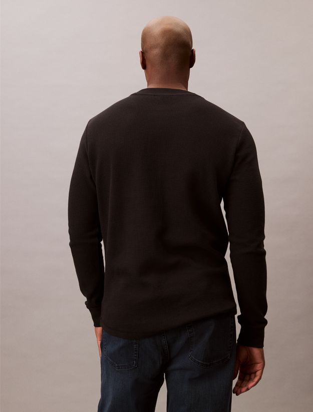 Plus Size Long Sleeve Waffle T-shirt