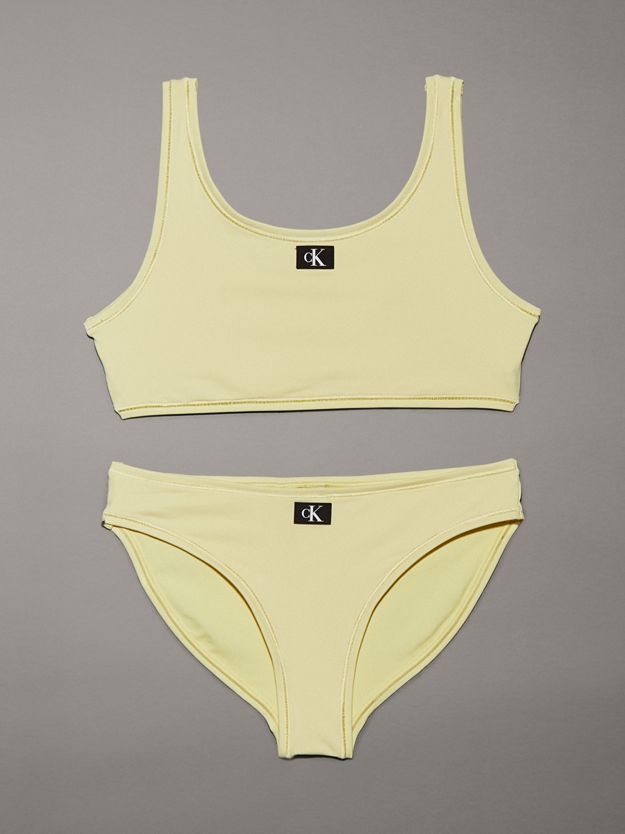 Girls Bralette Bikini Set - CK Monogram
