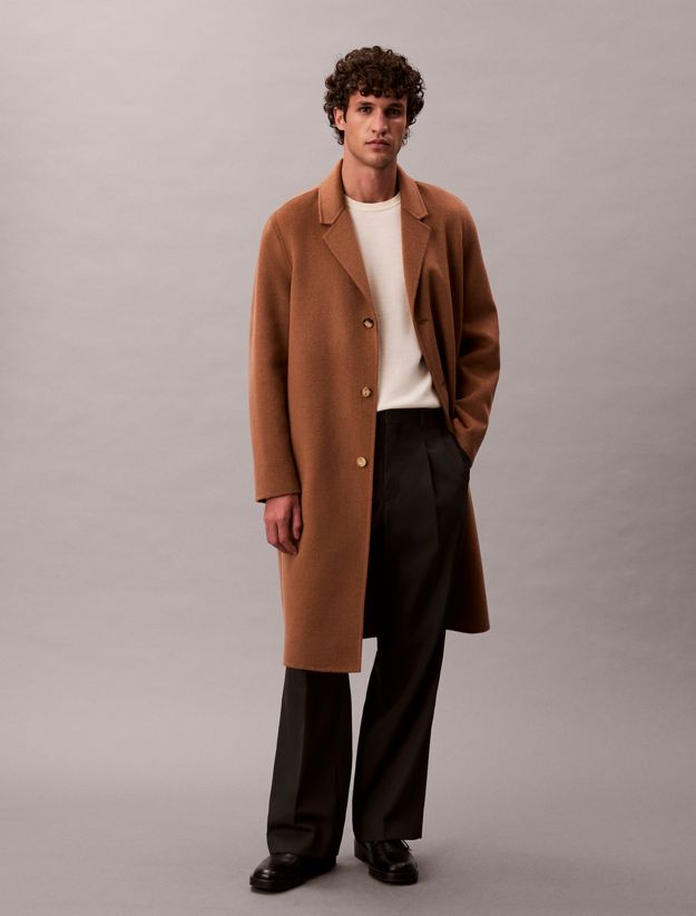 Relaxed Double Face Wool Coat