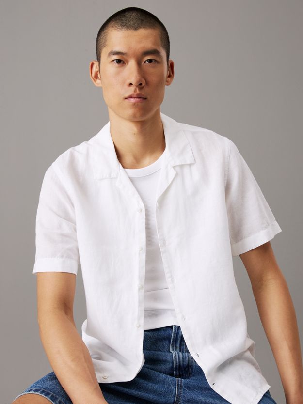 Linen Cotton Cuban Collar Shirt