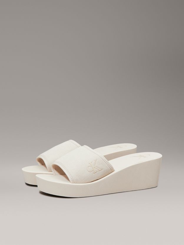 Canvas Platform Wedge Sliders