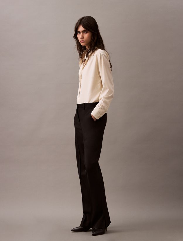 Classic Wool Gabardine Trousers
