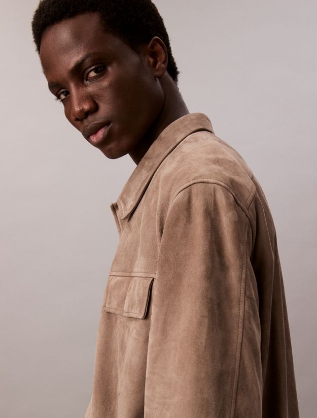 Suede Shirt Jacket