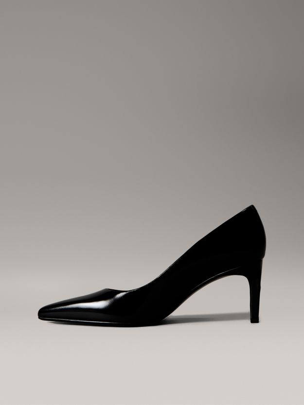 Leather Cushioned Stiletto Pumps