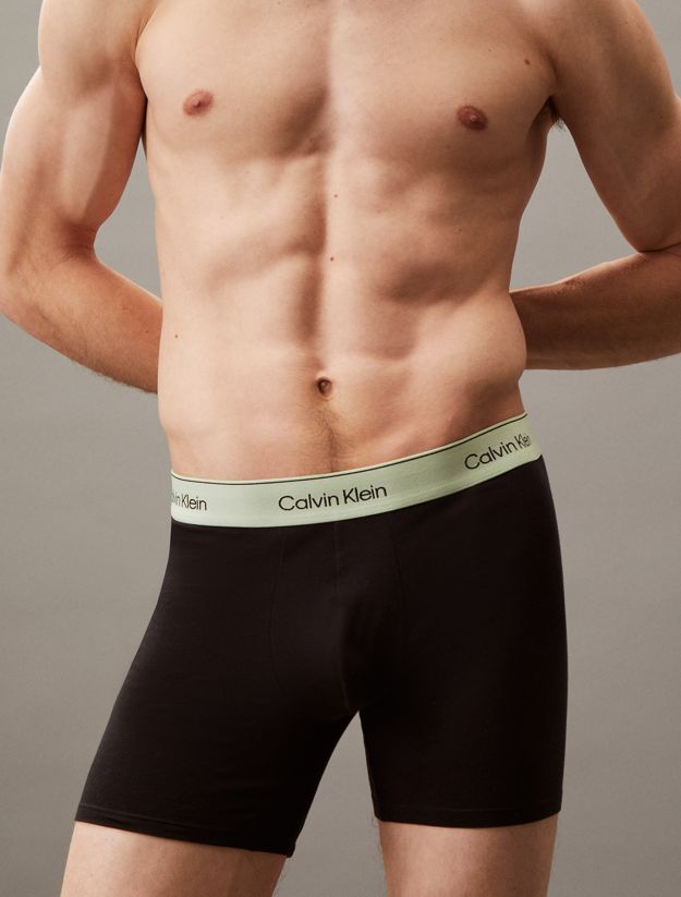 3 Pack Boxer Briefs - Icon Cotton Stretch