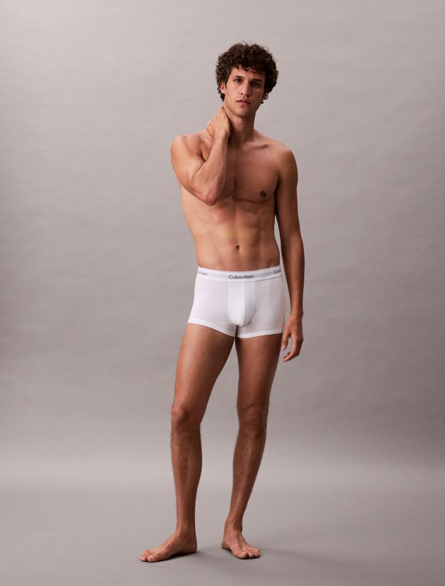 3 Pack Low Rise Trunks - Icon Cotton Stretch