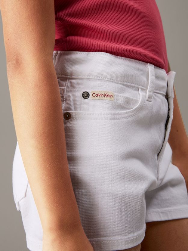 High Rise Relaxed Denim Shorts