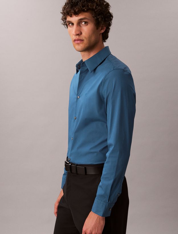 Slim Stretch Poplin Shirt