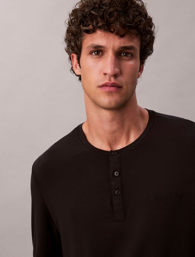 Ultra Soft Modal Henley Lounge Top