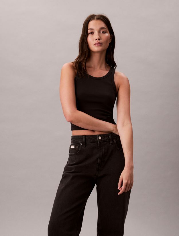 High Rise Straight Jeans