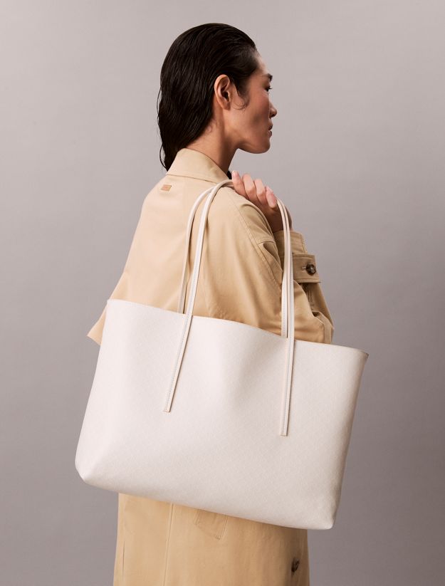 Allover Monogram Logo Tote Bag with Pouch