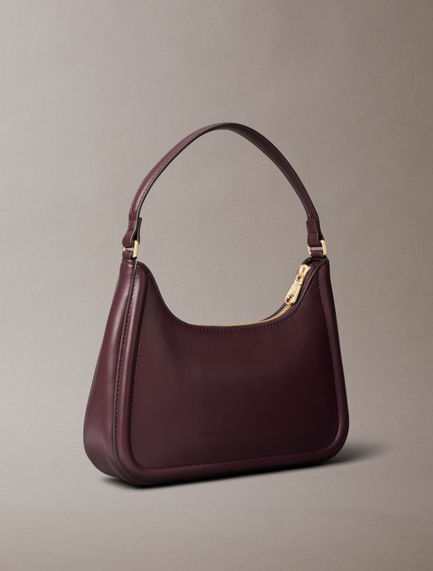 Embossed Monogram Logo Shoulder Bag