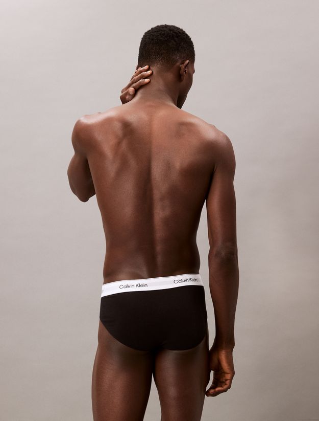 3 Pack Hip Briefs - Icon Cotton Stretch