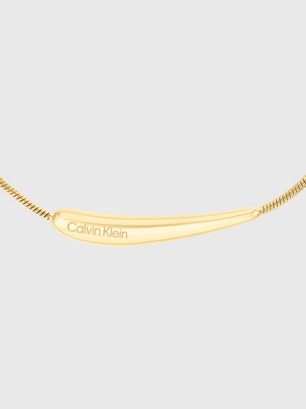 Elongated Drop Pendant Necklace