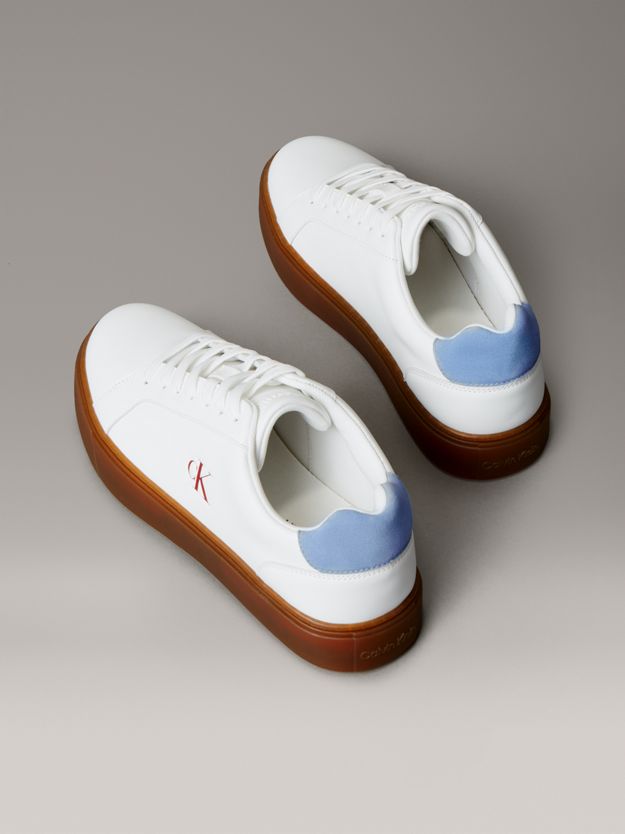 Smooth Leather Flexible Sole Trainers