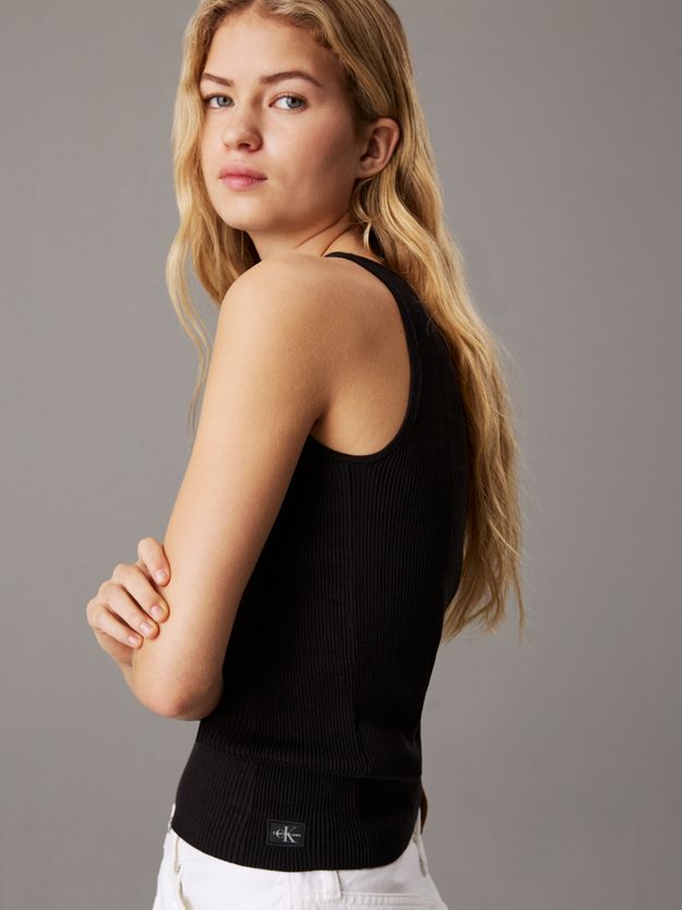 Ribbed Cotton Tank Top