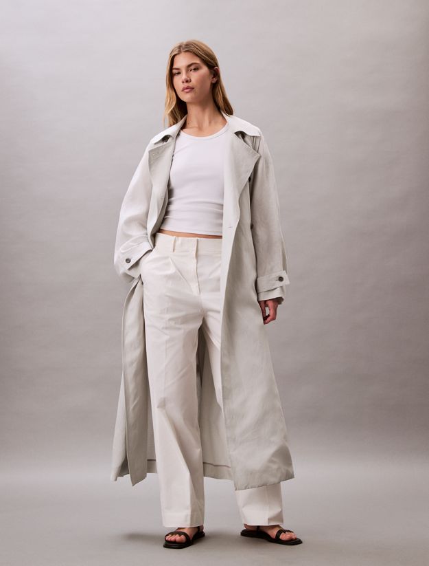 Relaxed Cotton Twill Trousers