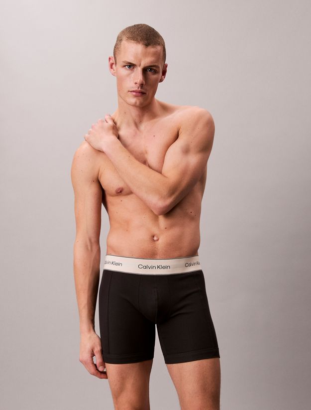 3 Pack Boxer Briefs - Heritage Cotton Stretch