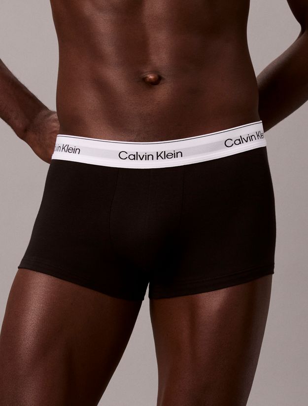 3 Pack Low Rise Trunks - Icon Cotton Stretch