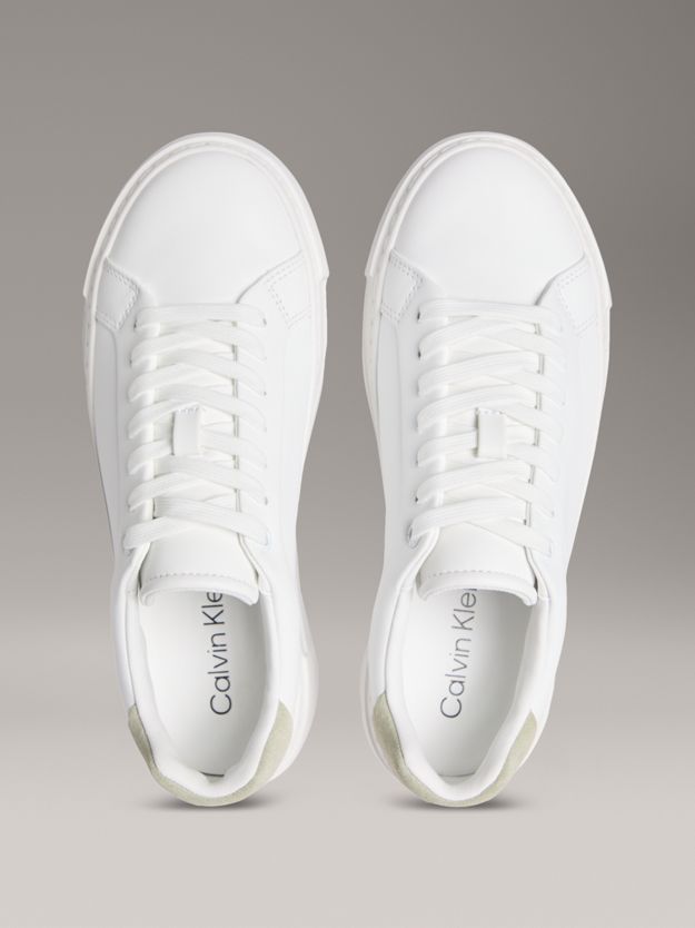 Leather Platform trainers